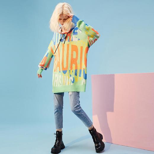 休闲字母提花卫衣 商品图2