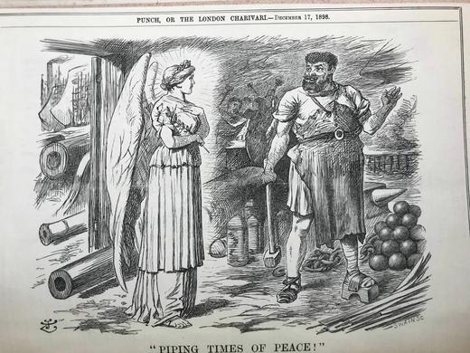 1898年7-12月 英国讽刺漫画杂志《笨拙》 数百幅插图 漆布精装16开 商品图8