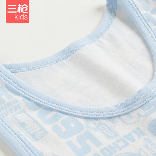 Threegun三枪 【舒肤弹力棉】男童打底儿童背心（两枚装）-3D025A011 商品图2