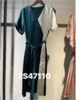 3.5C 官绿色半袖气质时尚连衣裙2S47110 商品缩略图2