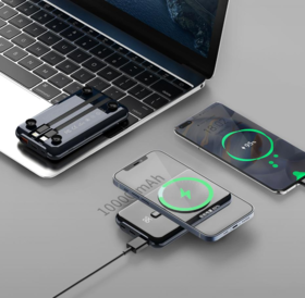 【团购展示】锐思自带线磁吸无线充移动电源