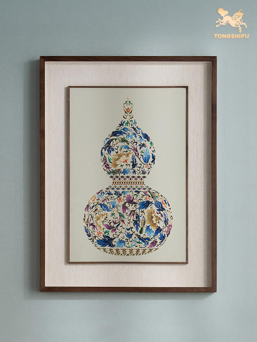 铜师傅 手工錾刻 铜雕画《福 临门》装饰画 玄关画 背景画 壁画 商品图2