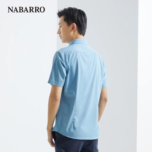 纳巴罗亲肤柔软商务休闲翻领短袖衬衫NB153920970A 商品图1
