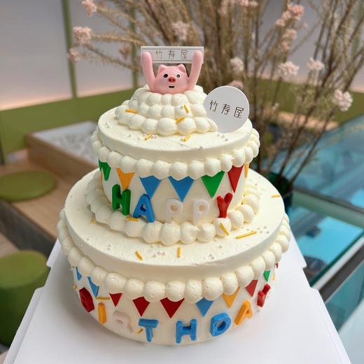双层蛋糕 / 各尺寸加高蛋糕 / 含大量彩色翻糖配件 商品图0