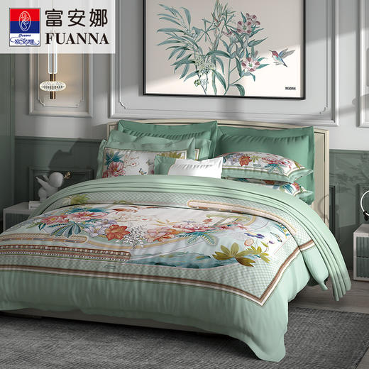 富安娜床单四件套/溪上云庐 商品图0