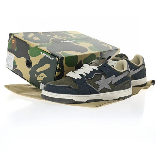 A Bathing Ape安逸猿BAPE Sk8 Sta Low SK8系列低帮休闲运动滑板板鞋 商品图8