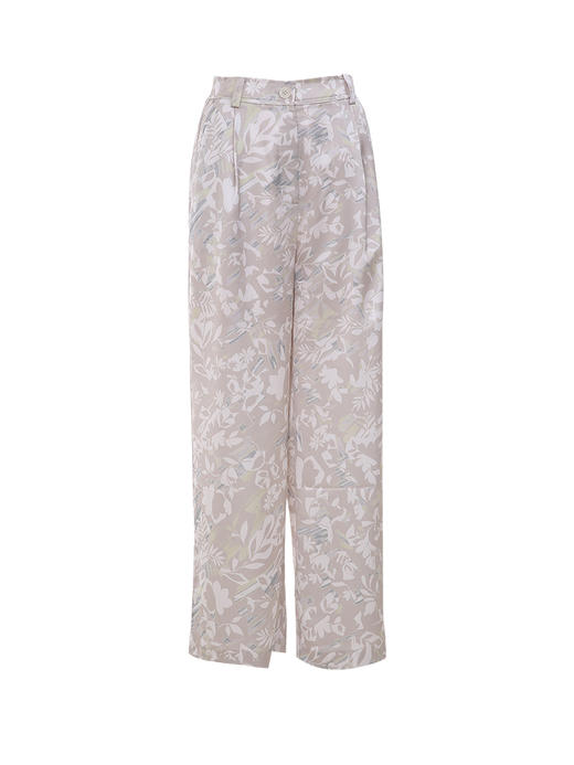 VIMAGE/纬漫纪夏季新款高腰长裤阔腿裤印花女裤V1705321 商品图5