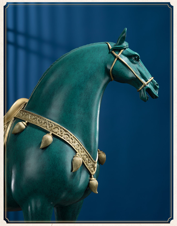 铜师傅全铜摆件盛世唐马铜工艺品家居饰品