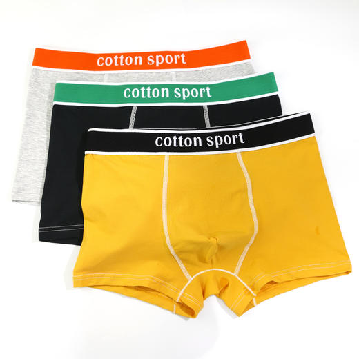 【可积分兑换】【3条】男丨男士60支长绒棉平脚内裤健康环保男士内裤底裤【CSM22101】 商品图1