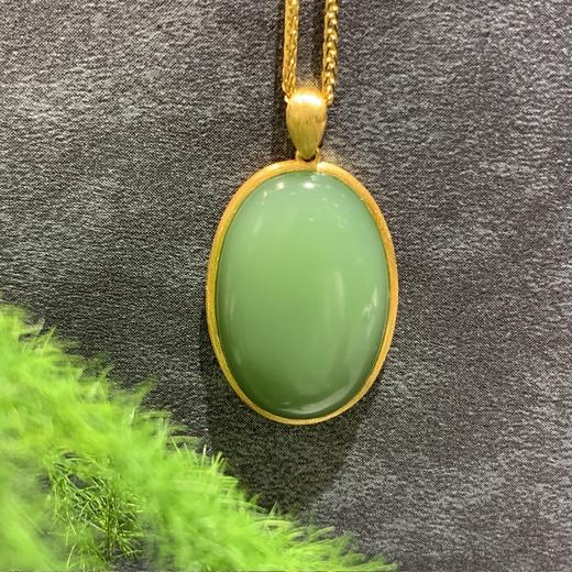 【御珠宫坊】金镶碧玉吊坠 商品图1