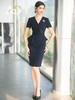 职业连衣裙高级感制服套装女工作服礼仪接待工装收腰显瘦西装裙 商品缩略图1