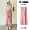 泡芙裤阔腿裤女春秋季新款高腰抽绳遛弯裤垂感拖地长裤直筒休闲裤 商品缩略图0