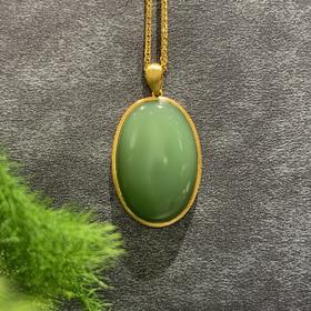 【御珠宫坊】金镶碧玉吊坠