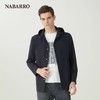 纳巴罗商务年轻时尚轻薄衬衫款系扣翻领锦弹夹克外套NB132912772A 商品缩略图0