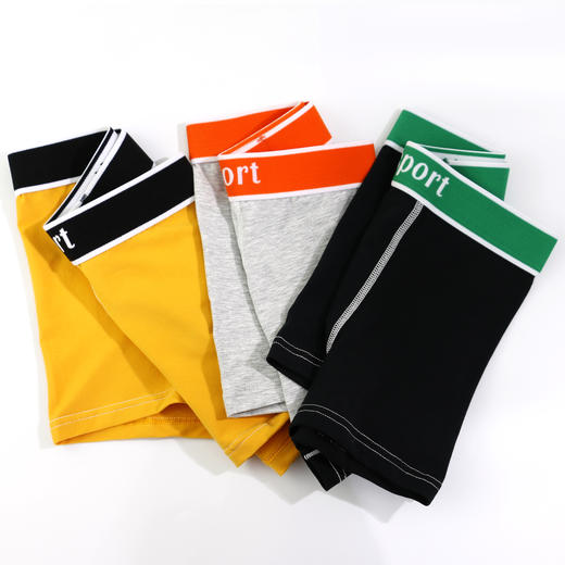 【可积分兑换】【3条】男丨男士60支长绒棉平脚内裤健康环保男士内裤底裤【CSM22101】 商品图0