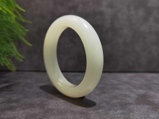 【御珠宫坊·传承系列】羊脂白玉手镯55mm 商品图1