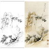 张大千竖幅工笔山水人物白描底稿-《黄山小景》-多种白描尺寸可选-QD15 商品缩略图0