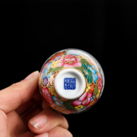 【宝瓷林】珐琅彩 蝶恋花铃铛杯5头茶具 商品图3