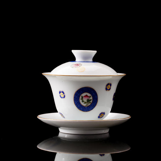 【宝瓷林】粉彩 三多纹小罗汉杯茶具套组 纯手工手绘 商品图1