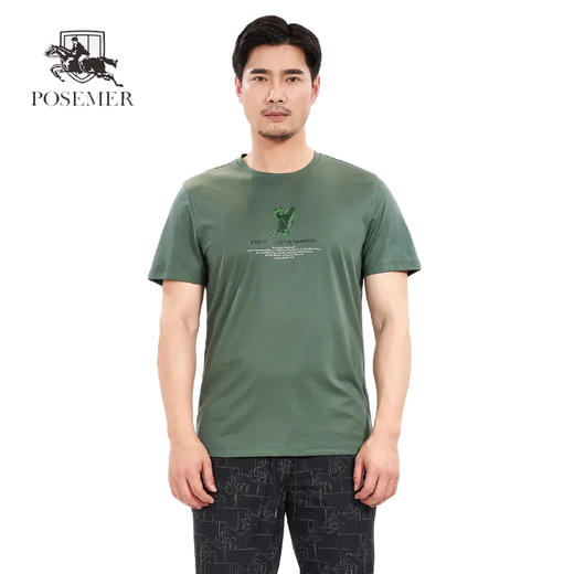 堡马男士短袖百搭休闲T恤2022新品86625143 商品图0