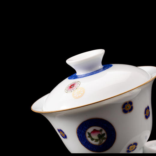 【宝瓷林】粉彩 三多纹小罗汉杯茶具套组 纯手工手绘 商品图2