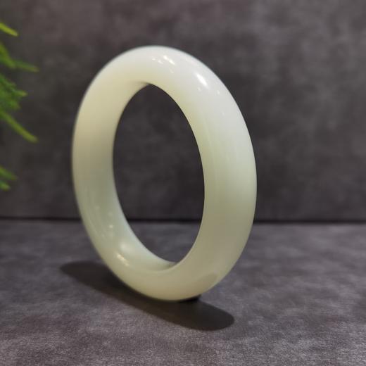 【御珠宫坊·传承系列】羊脂白玉手镯57mm 商品图1