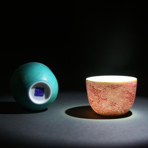 【宝瓷林】 扒花云 情侣功夫茶杯 高端礼品 商品图2