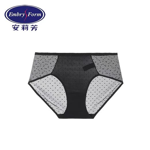 安莉芳薄款通透性感网纱波点内裤女士棉质底裆中腰三角裤E200484 商品图0