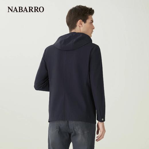 纳巴罗商务年轻时尚轻薄衬衫款系扣翻领锦弹夹克外套NB132912772A 商品图1