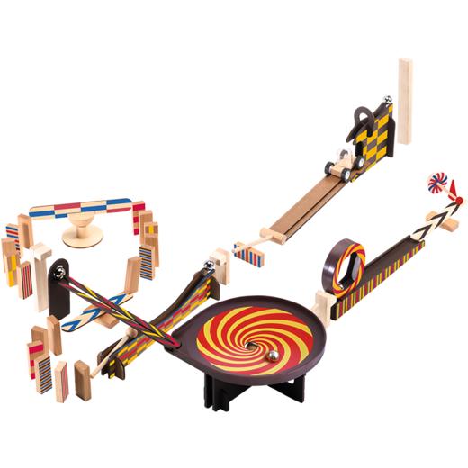 Djeco儿童骨牌积木机关多米诺创意玩具桌面游戏儿童/成人桌游8岁 商品图1