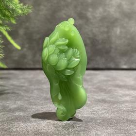 【御珠宫坊】碧玉莲花挂件