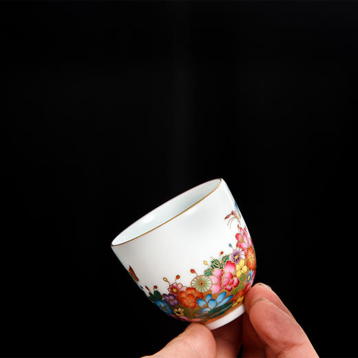 【宝瓷林】珐琅彩 蝶恋花铃铛杯5头茶具 商品图2