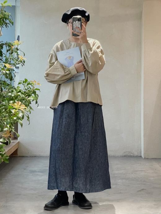 （4折）FRANCESCA卡其白黑色圆领上衣 商品图11