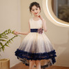 儿童礼服裙小女孩蓬蓬纱裙六一钢琴表演服拖尾连衣裙DP88024 商品缩略图2