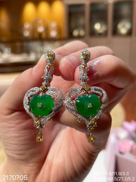 心心相印设计款耳坠，38999【2170705】 商品图7