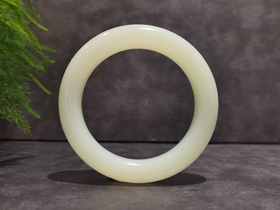 【御珠宫坊·传承系列】羊脂白玉手镯55mm