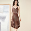 剩S 米思阳2024夏季新款复古优雅波点吊带裙子修身显瘦中长连衣裙1140 商品缩略图1