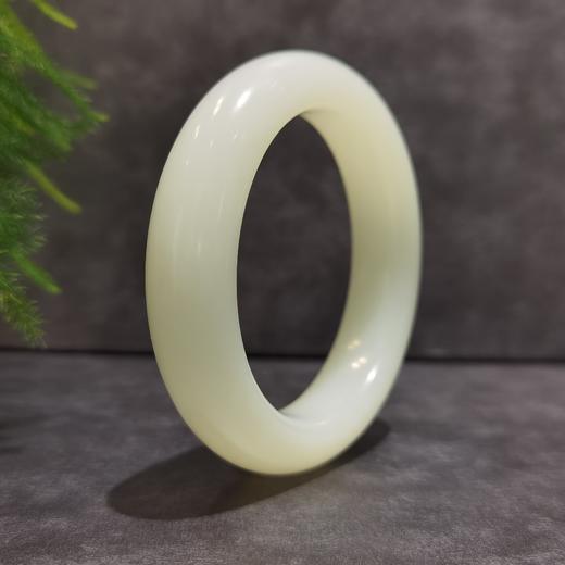 【御珠宫坊·传承系列】羊脂白玉手镯57mm 商品图2