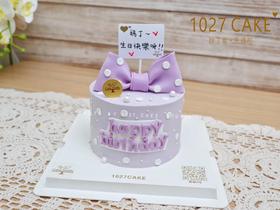 1027CAKE | 少女心 翻糖蝴蝶结 紫色系