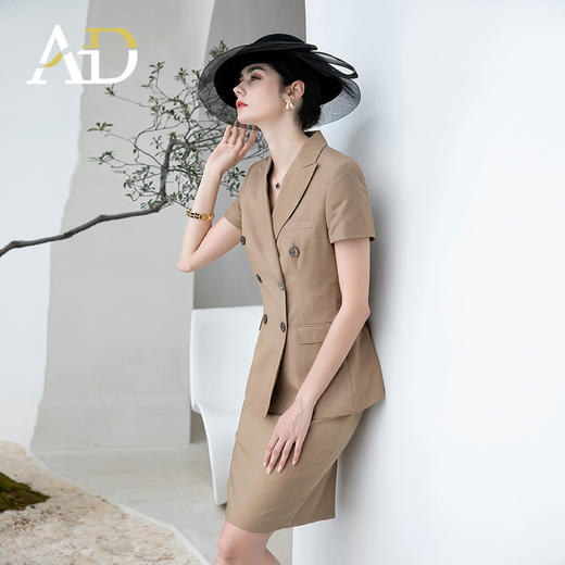 夏季工作服职业气质女套装高端商务经理西装套裙售楼部工装正装 商品图1