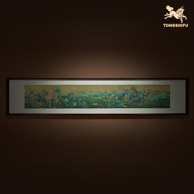 铜师傅 手工錾刻 铜雕画 《千里江山之江山如画》装饰画