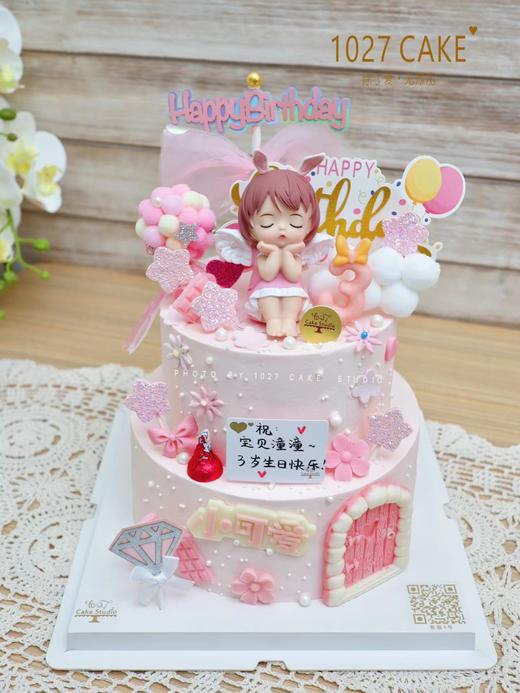 1027CAKE | 双层蛋糕 粉色系 周岁 小公主 商品图1