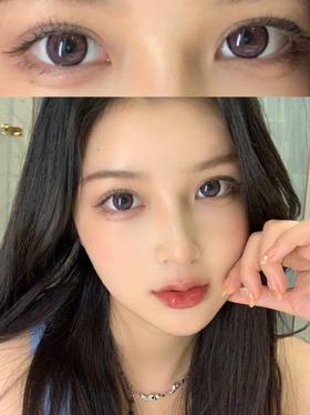 大直径推荐丨大圆环紫黑·Honeylens丨14.5mm（年抛/2片装）