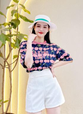 女大版圆领短TF8312