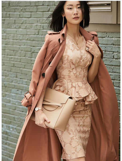 孤品 J8182399A颈袖添香修身OL显瘦包臀女士职场连衣裙女新款时尚气质J8182399A不退可换 商品图2