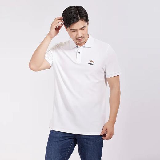 堡马男士翻领短袖百搭POLO衫彩虹T86625323 商品图2