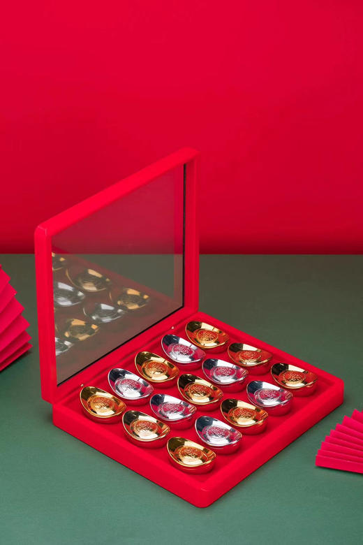 10元/套  亚克力通用版红色15罐可装半斤/一件12套 商品图0