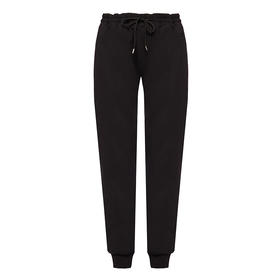 McQ 麦昆 女士棉质黑色燕子徽标刺绣抽绳休闲运动裤 黑色 405198 RMT73 1000