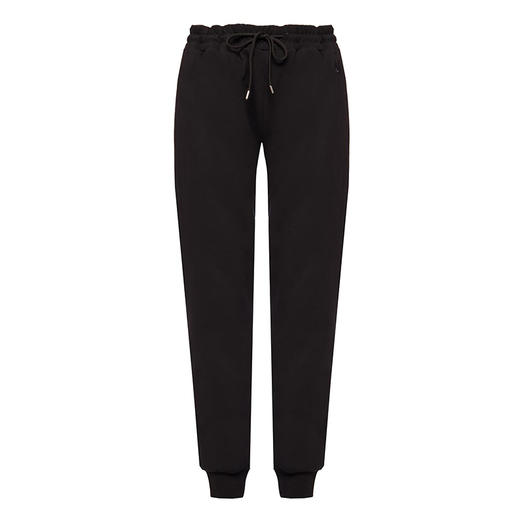 McQ 麦昆 女士棉质黑色燕子徽标刺绣抽绳休闲运动裤 黑色 405198 RMT73 1000 商品图0