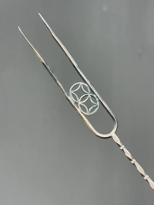 纯银双钱纹果叉，顺丰包邮 商品图10